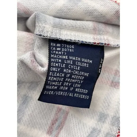 Vintage Tommy Hilfiger Men Short Sleeve Plaid Polo Shirt Size L - Picture 5 of 6